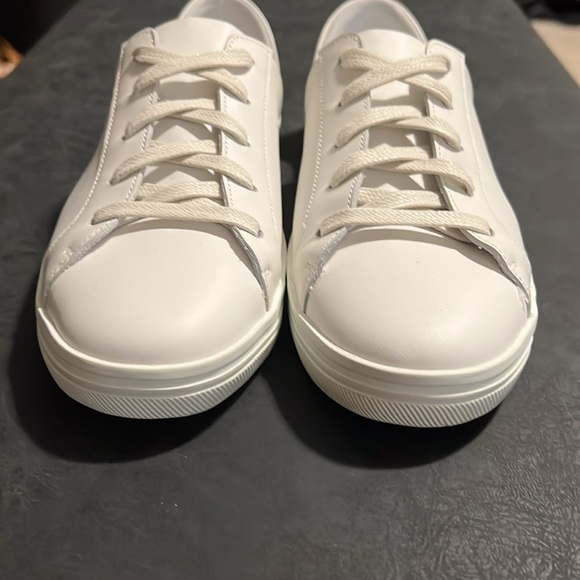 Freda Salvador EDA D'ORSAY SNEAKER In White Leather, 6.5 - Picture 5 of 13